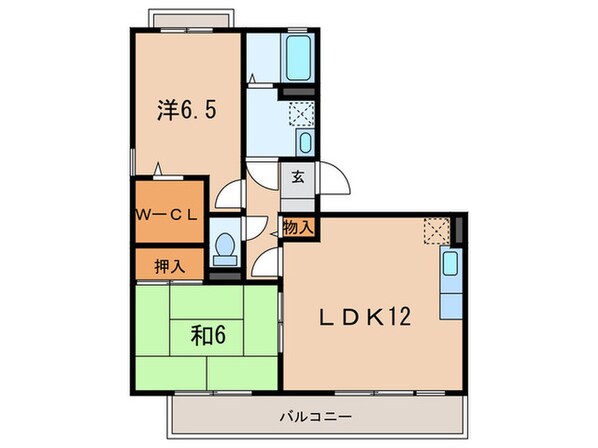 カ－サフェリスＢ棟の物件間取画像